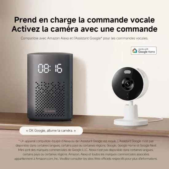 Xiaomi Smart Camera C100 Home Security Wi-Fi Camera - White